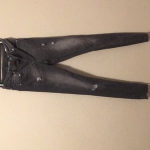 distressed gray H&M jeans